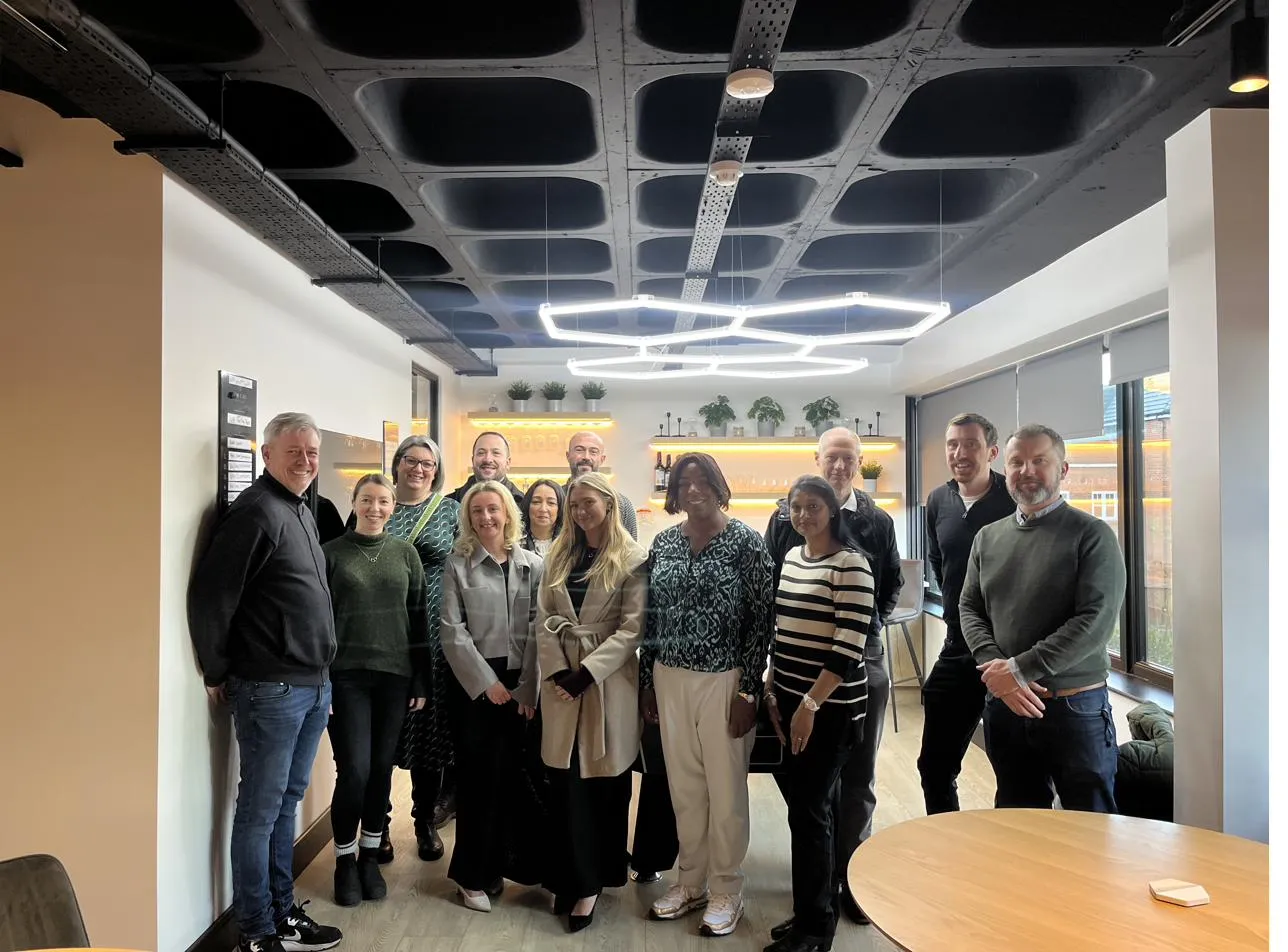 Group photo in the ground-floor lounge